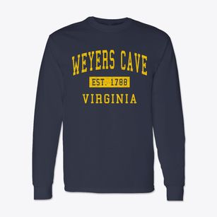 Weyers Cave Virginia Classic Established Classic Long Sleeve T-Shirt