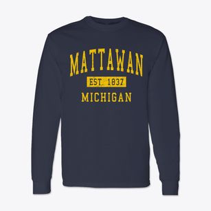 Mattawan Michigan Classic Established Classic Long Sleeve T-Shirt