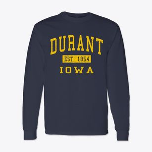 Durant Iowa Classic Established Classic Long Sleeve T-Shirt