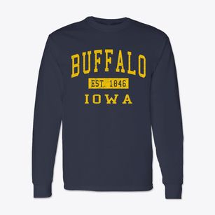 Buffalo Iowa Classic Established Classic Long Sleeve T-Shirt