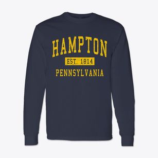 Hampton Pennsylvania Classic Established Classic Long Sleeve T-Shirt