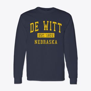 De Witt Nebraska Classic Established Classic Long Sleeve T-Shirt