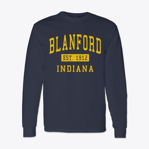 Blanford Indiana Classic Established Classic Long Sleeve T-Shirt