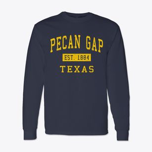 Pecan Gap Texas Classic Established Classic Long Sleeve T-Shirt