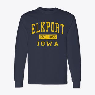Elkport Iowa Classic Established Classic Long Sleeve T-Shirt