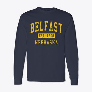 Belfast Nebraska Classic Established Classic Long Sleeve T-Shirt
