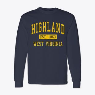Highland West Virginia Classic Established Classic Long Sleeve T-Shirt