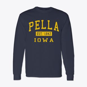 Pella Iowa Classic Established Classic Long Sleeve T-Shirt
