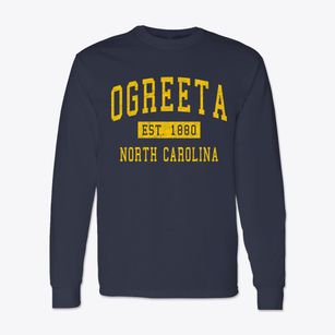 Ogreeta North Carolina Classic Established Classic Long Sleeve T-Shirt