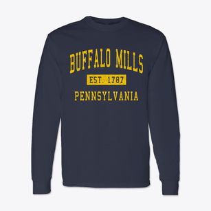 Buffalo Mills Pennsylvania Classic Established Classic Long Sleeve T-Shirt