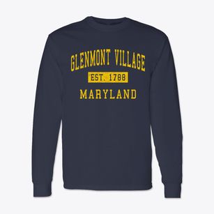 Glenmont Village Maryland Classic Established Classic Long Sleeve T-Shirt