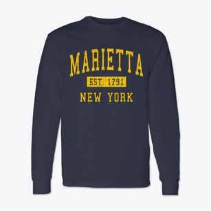 Marietta New York Classic Established Classic Long Sleeve T-Shirt