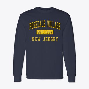 Rosedale Village New Jersey Classic Established Classic Long Sleeve T-Shirt