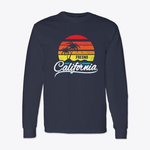 Fresno California Palm Tree Sunset Classic Long Sleeve T-Shirt