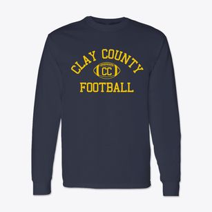 Clay County High School Classic Football Classic Long Sleeve T-Shirt