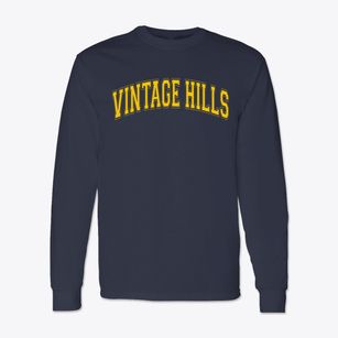 Vintage Hills Elementary School Varsity Arch Classic Long Sleeve T-Shirt