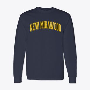 New Mirawood School & Child Care Center Varsity Arch Classic Long Sleeve T-Shirt