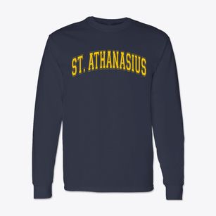 St. Athanasius Parish Varsity Arch Classic Long Sleeve T-Shirt