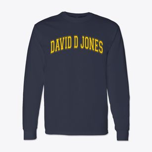 David D Jones Spanish Immersion Magnet Varsity Arch Classic Long Sleeve T-Shirt