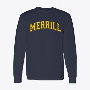 Merrill Elementary School Varsity Arch Classic Long Sleeve T-Shirt