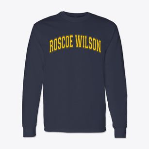 Roscoe Wilson Elementary Magnet School Varsity Arch Classic Long Sleeve T-Shirt