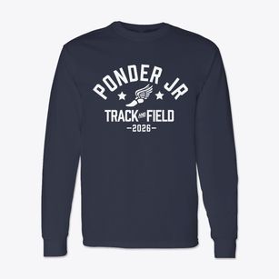Ponder Jr High School Track and Field Classic Long Sleeve T-Shirt