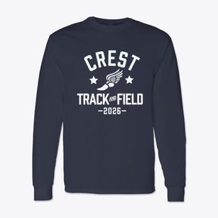 Crest Middle School Track and Field Classic Long Sleeve T-Shirt
