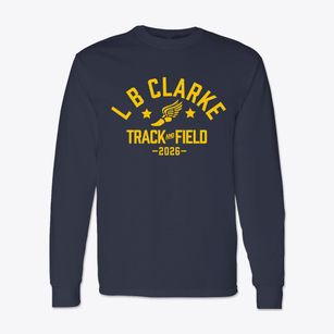 L B Clarke Middle School Track and Field Classic Long Sleeve T-Shirt