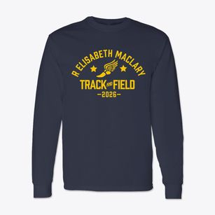 R Elisabeth Maclary Elementary School Track and Field Classic Long Sleeve T-Shirt