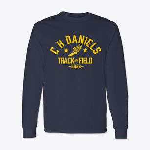 C H Daniels School Track and Field Classic Long Sleeve T-Shirt