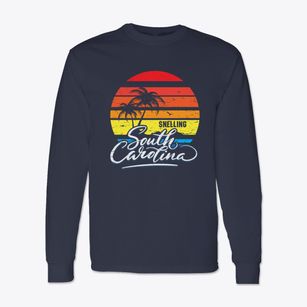 Snelling South Carolina Palm Tree Sunset Classic Long Sleeve T-Shirt