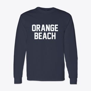 Orange Beach Alabama Classic Block Classic Long Sleeve T-Shirt