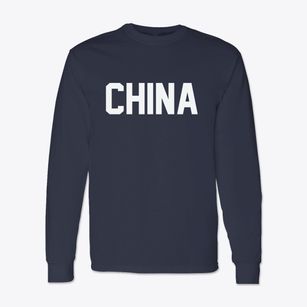 China Maine Classic Block Classic Long Sleeve T-Shirt