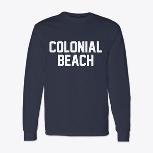 Colonial Beach Virginia Classic Block Classic Long Sleeve T-Shirt