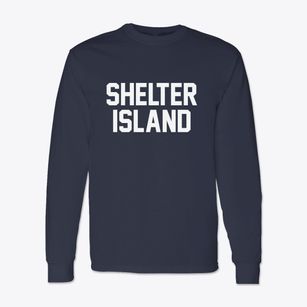 Shelter Island New York Classic Block Classic Long Sleeve T-Shirt