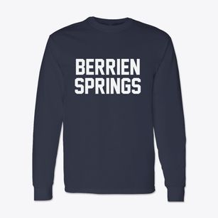 Berrien Springs Michigan Classic Block Classic Long Sleeve T-Shirt