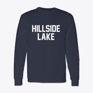 Hillside Lake New York Classic Block Classic Long Sleeve T-Shirt