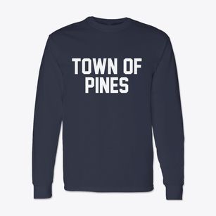 Town Of Pines Indiana Classic Block Classic Long Sleeve T-Shirt