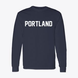 Portland Maine Classic Block Classic Long Sleeve T-Shirt