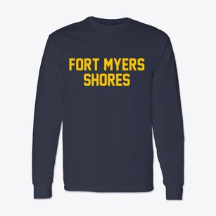 Fort Myers Shores Florida Classic Block Classic Long Sleeve T-Shirt