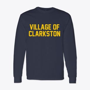 Village Of Clarkston Michigan Classic Block Classic Long Sleeve T-Shirt