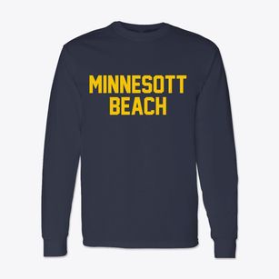 Minnesott Beach North Carolina Classic Block Classic Long Sleeve T-Shirt