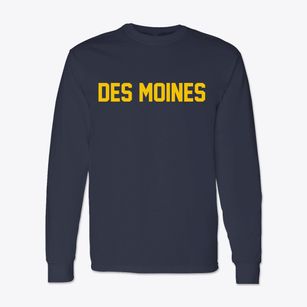 Des Moines New Mexico Classic Block Classic Long Sleeve T-Shirt