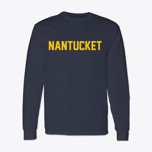 Nantucket Massachusetts Classic Block Classic Long Sleeve T-Shirt