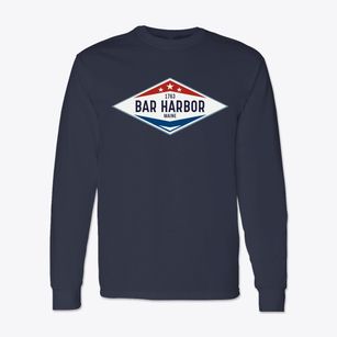 Bar Harbor Maine Diamond Star Classic Long Sleeve T-Shirt