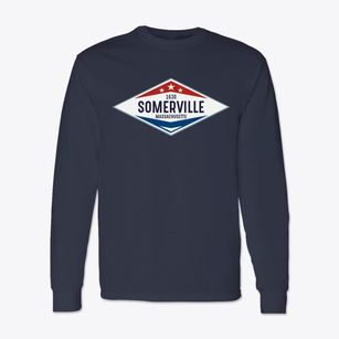Somerville Massachusetts Diamond Star Classic Long Sleeve T-Shirt