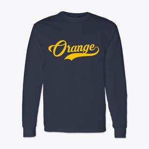 Orange California Vintage Team Classic Long Sleeve T-Shirt