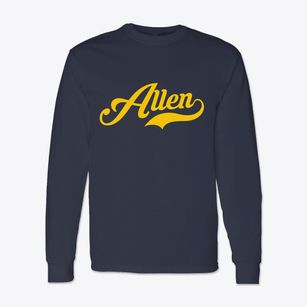 Allen Nebraska Vintage Team Classic Long Sleeve T-Shirt