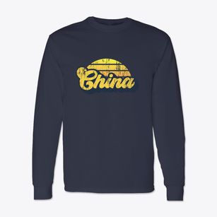 China Texas Sublime Sunset Classic Long Sleeve T-Shirt