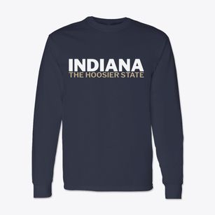  Indiana White and Gold Classic Long Sleeve T-Shirt